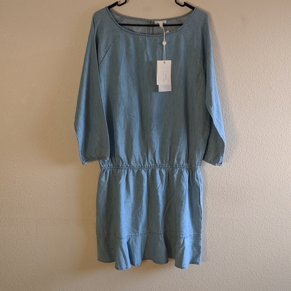 New Soft Joie Arryn B Chambray Dress size L - Picture 3 of 7
